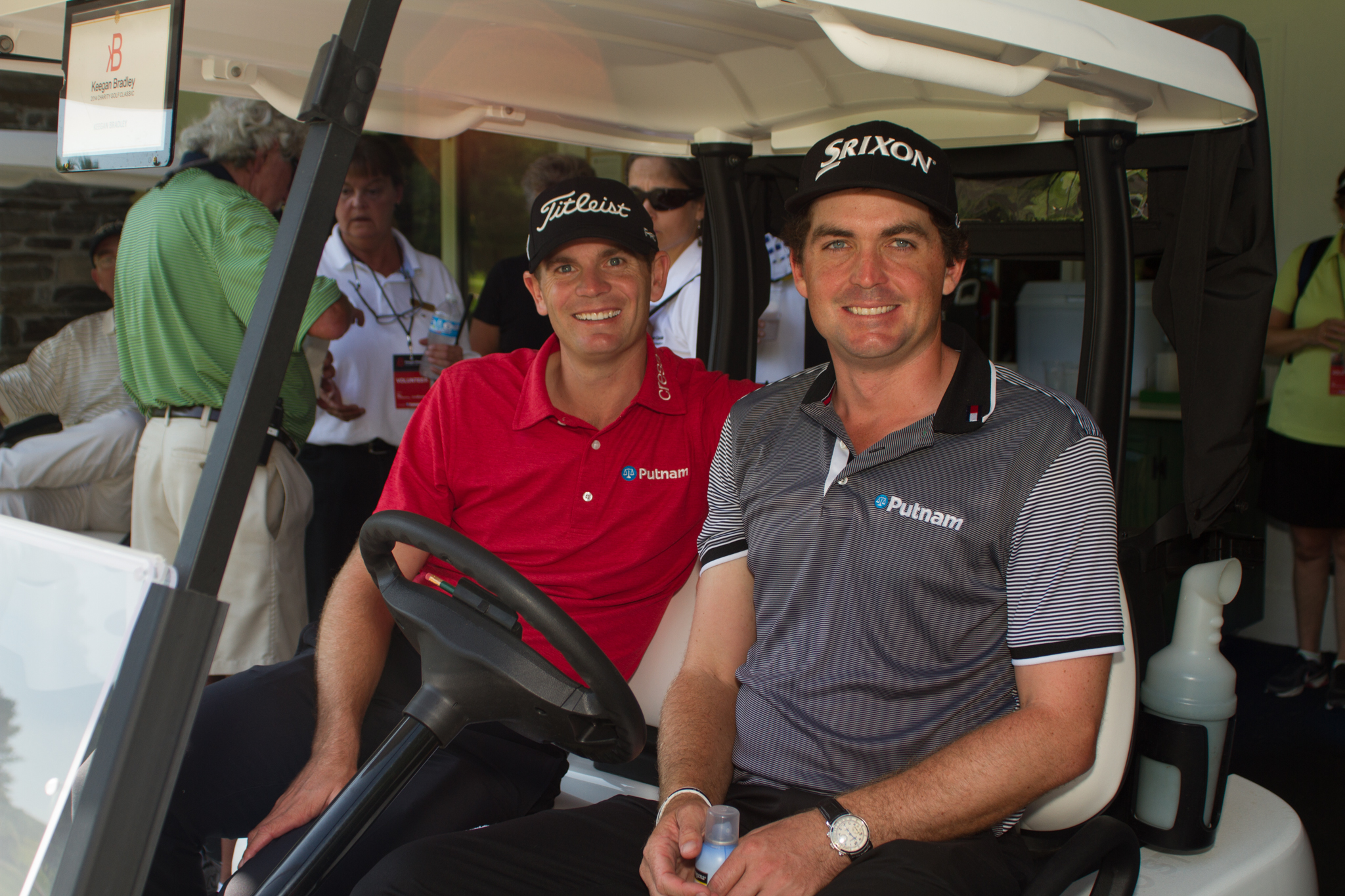 Keegan Bradley getting some practice